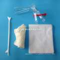 Ensembles gynécologiques jetables latex speculum vaginal racloir cervical à gant avec serviette non tissée à la source lumineuse